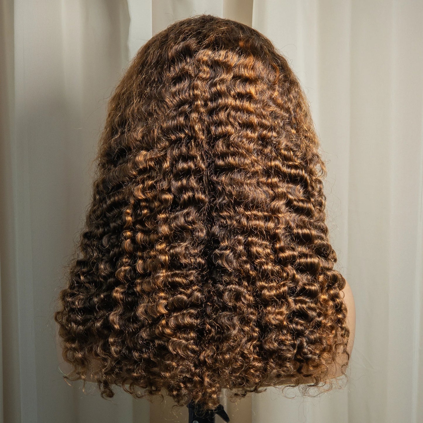 20" Deep Wave Double Drawn HD 5x5 Lace Closure Wig | Burmese Curly Remy Hair | 350% Density Luxegan