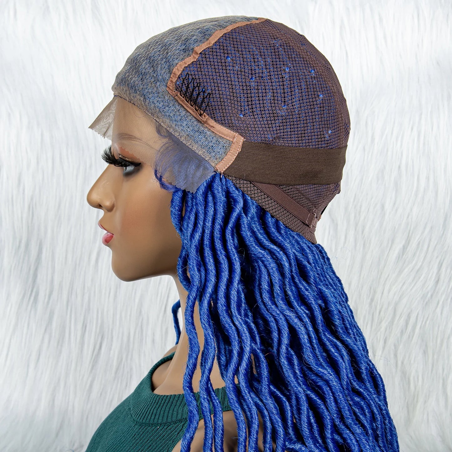 Braided Wig with Lambswool Curls | Transparent Full Lace Front Luxegan