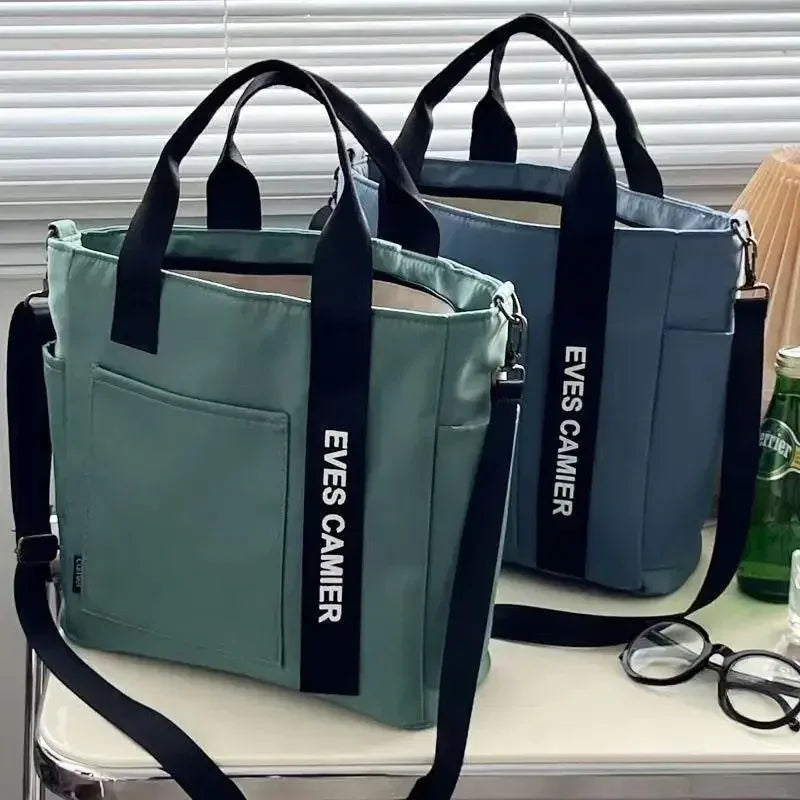 New Casual Tote Bag | Large Capacity Shoulder Bag & Waterproof Canvas Handbag Luxegan