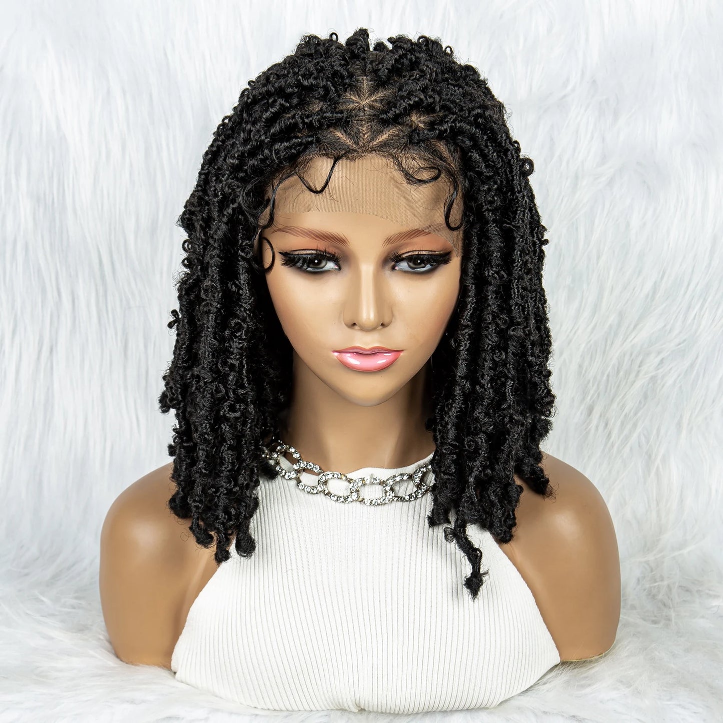 KIMA Box Braids Wig | Lace Front | Baby Hair | Synthetic Braided Wig Luxegan