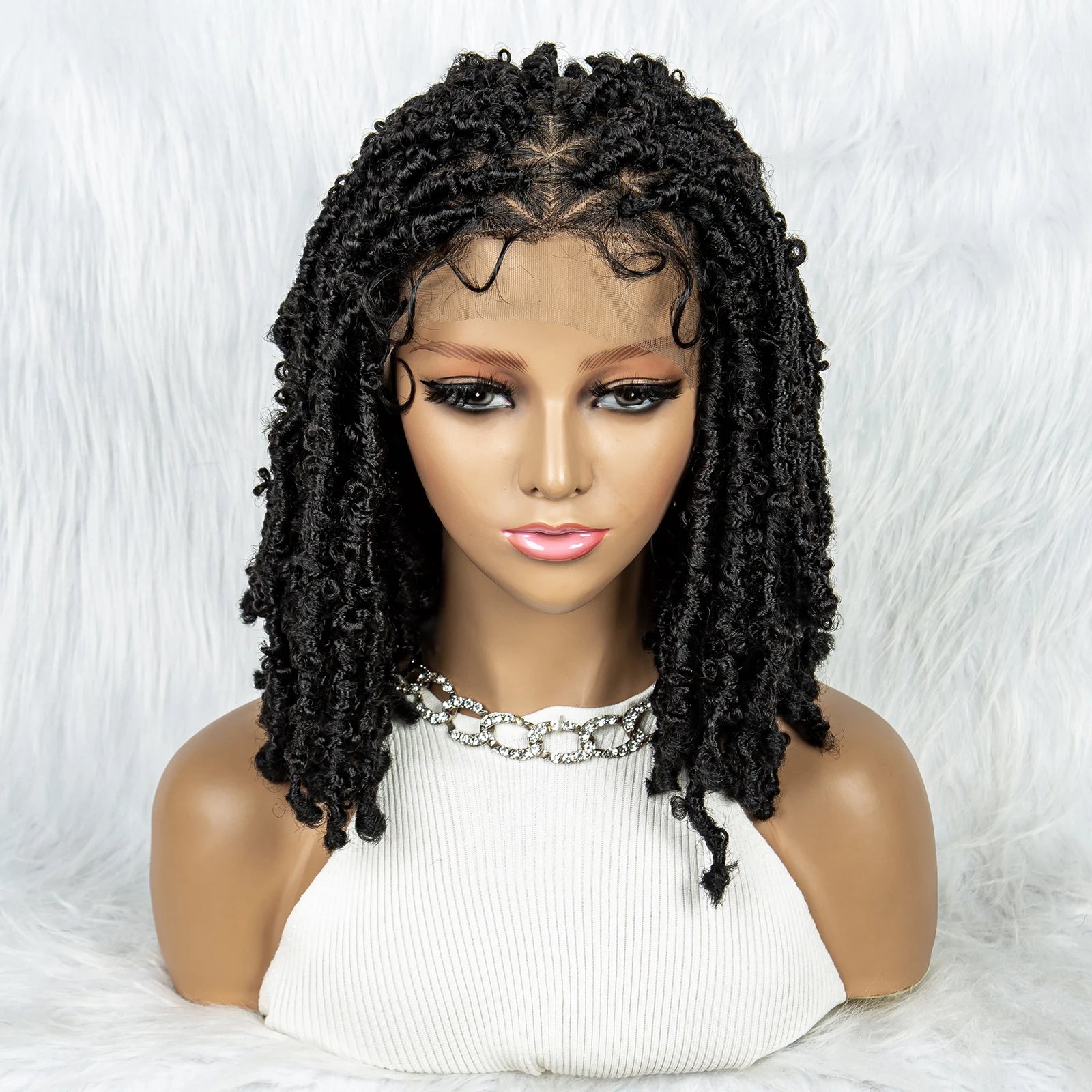 KIMA Box Braids Wig | Lace Front | Baby Hair | Synthetic Braided Wig Luxegan