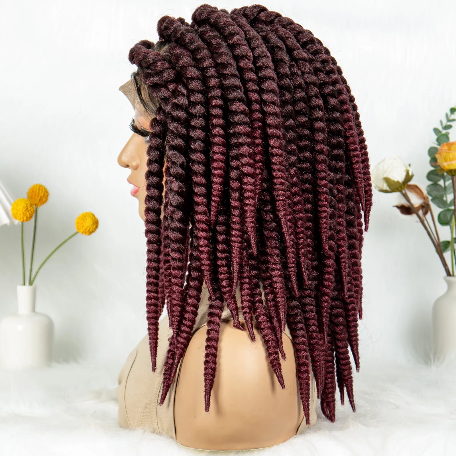 Kima Box Braids Full Lace Wig | Crochet Havana & Mambo Twists with Baby Hair Luxegan