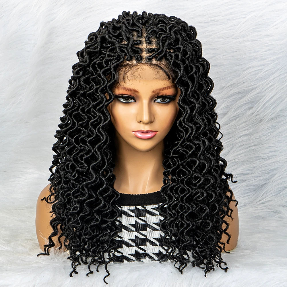 Water Wave Braided Wig | 9x6 Lace Front with Baby Hair Luxegan