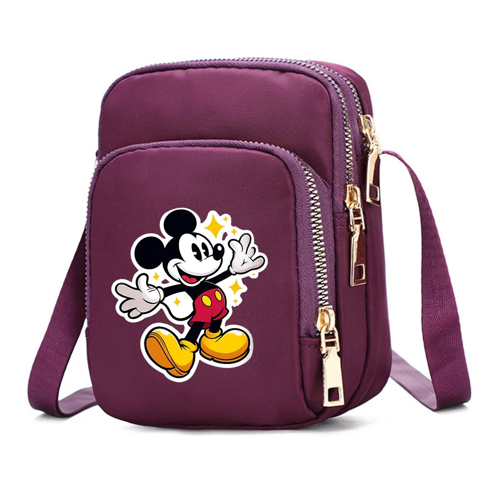 Mickey & Minnie Mouse Shoulder Bag | Cartoon Crossbody Handbag Luxegan