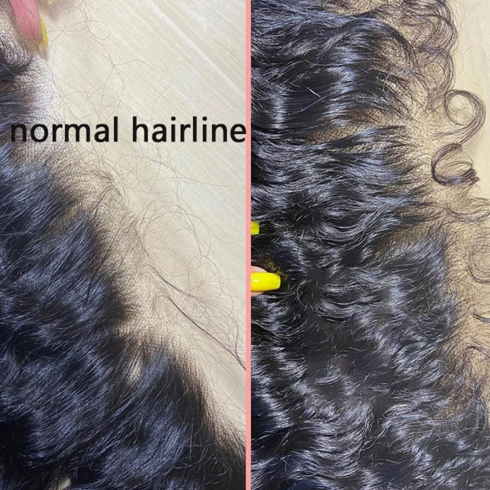 Deep Curly HD Lace Frontal & Closure | 13x6 / 6x6 Brazilian Human Hair with Curly Baby Edges Luxegan