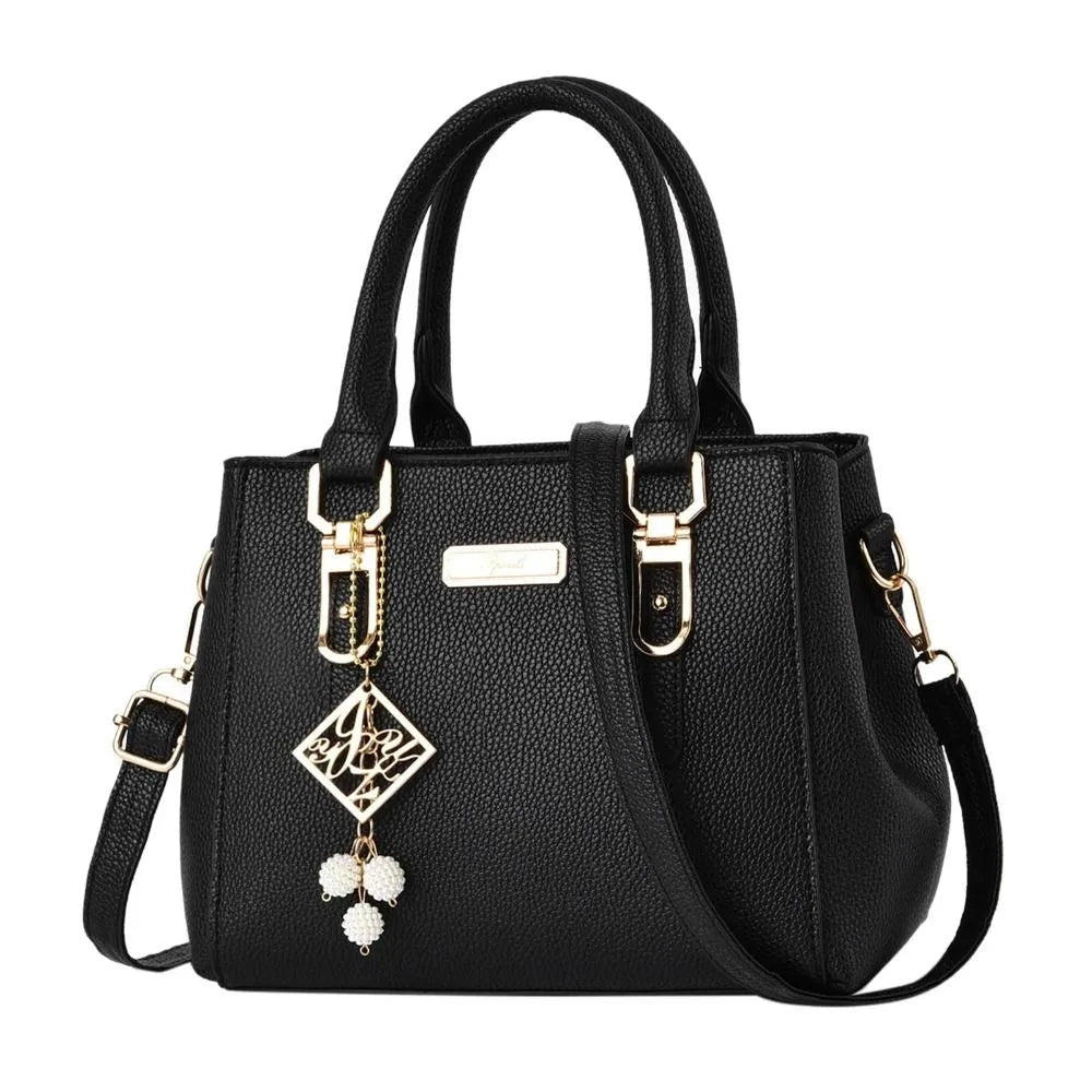 Women’s Casual PU Leather Shoulder Bag | Large Capacity Messenger Handbag | Minimalist Daily Tote & Versatile Crossbody Purse Luxegan
