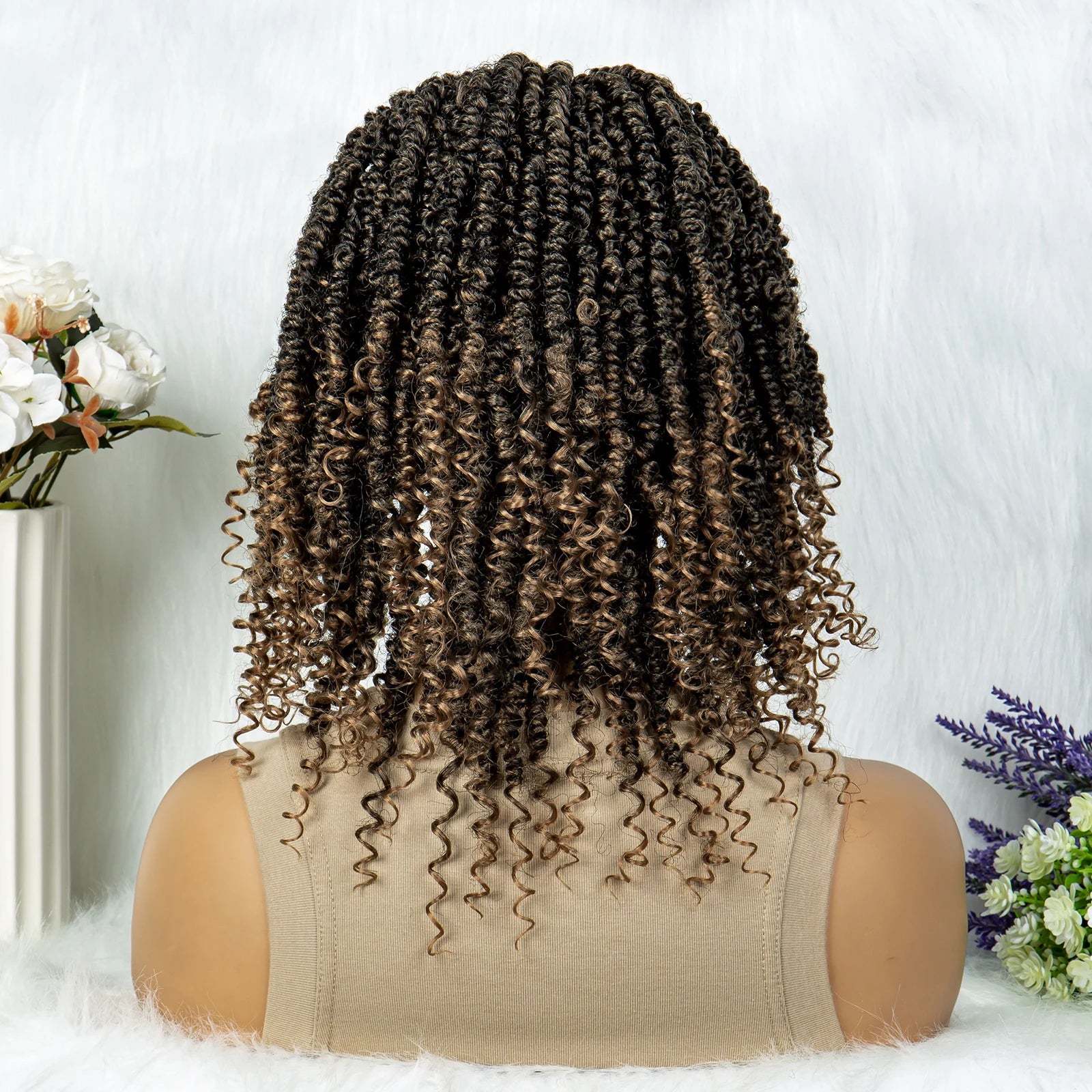HD Lace Front Curly End Box Braids Wig | 9*6 Part Luxegan
