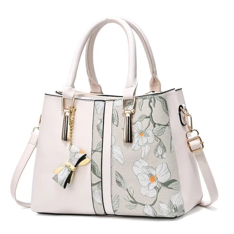 Personalized Printed Mom Tote Bag | Large Capacity Women's Handbag | New Fashion Shoulder Bag Leather Ladies Crossbody Bags Luxegan