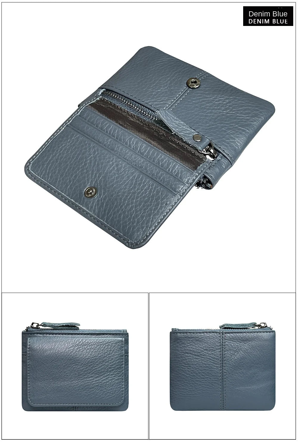 New Cow Leather Card Bag | Slim Credit Card Holder & Coin Purse Luxegan