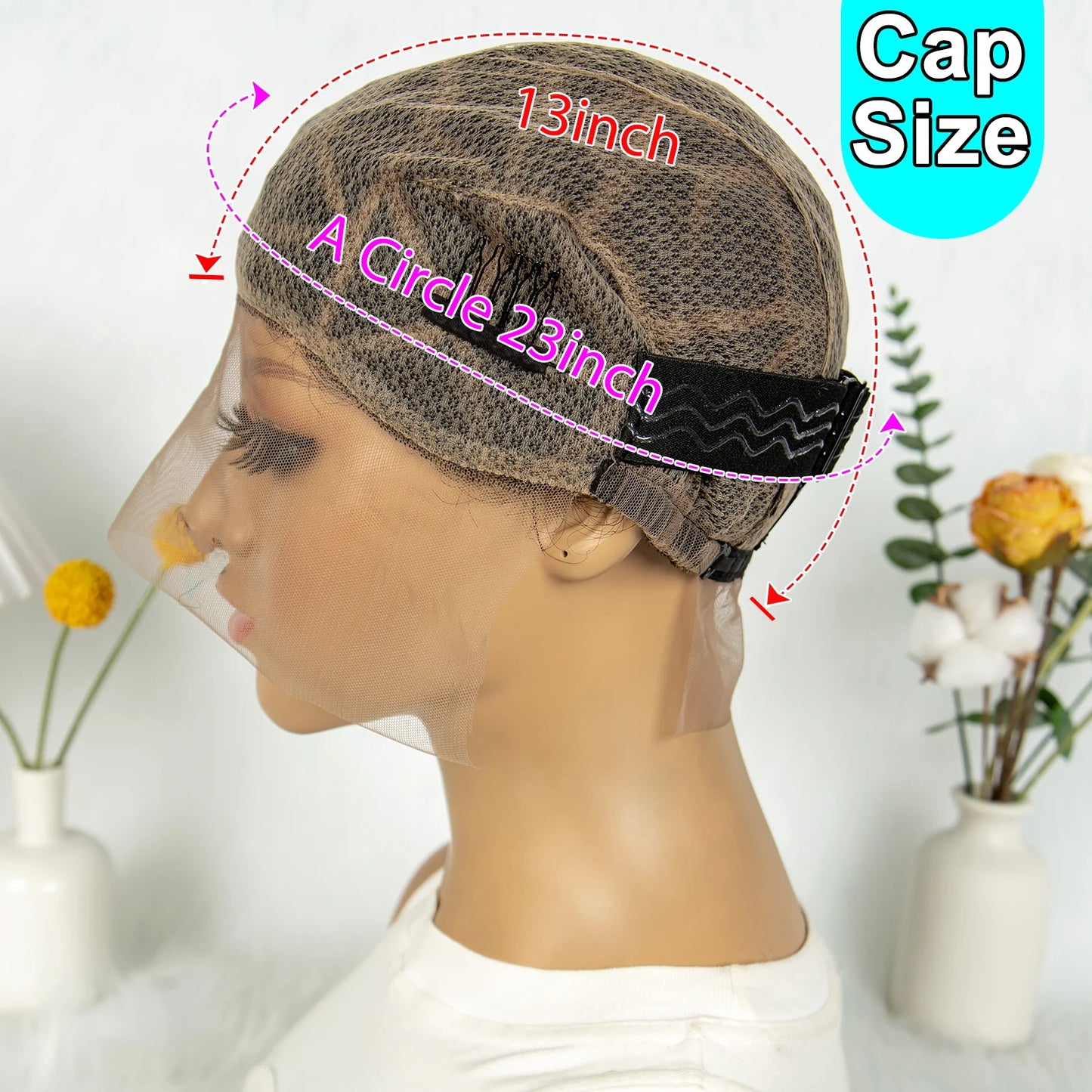 KIMA Pre-Parting Crochet Braid Mesh Cap | Boho Style | Baby Hair Feature Luxegan