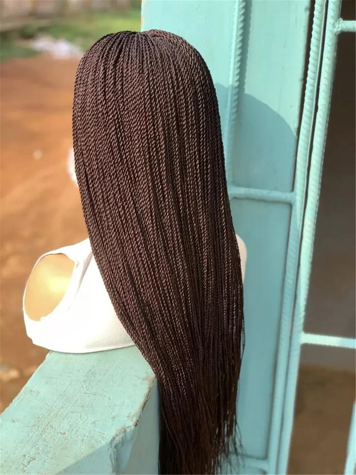 Senegalese Twist Braided Wig | Micro Twist & Box Braids | Full Lace Front | Kanekalon Hair | Black Women