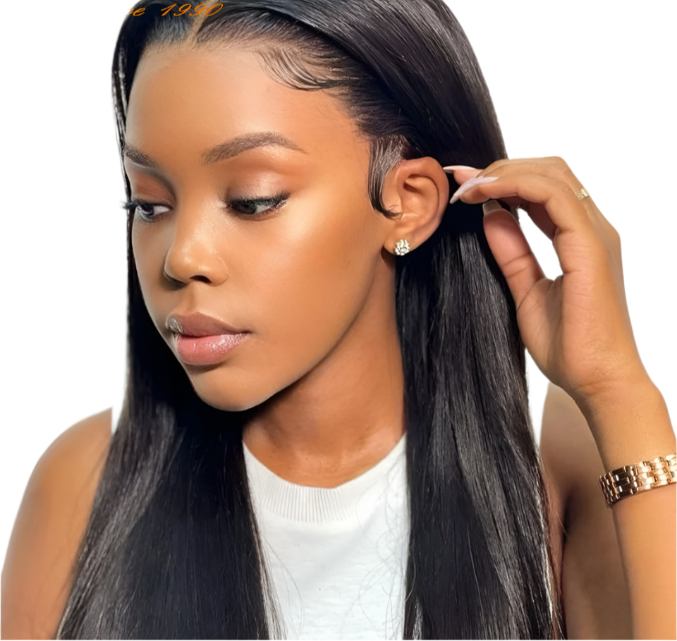 22"-24" Highlight PP27 Straight Lace Front Human Hair Wig | 13x6x1 Side Part Brazilian Remy Frontal Wig for Women