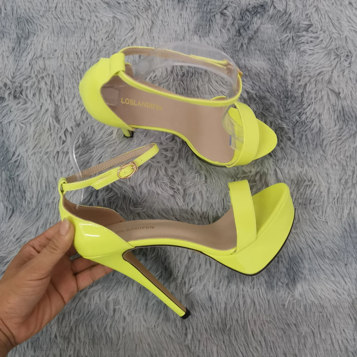 14cm Super Flash Platform Sandals | Sophisticated Red Patent Leather Open Toe | Elegant "Nightclub" Ankle Strap High Heels | "Dignified" Plus Size 44 Party & Wedding Shoes for Radiant Versatile Styling Luxegan