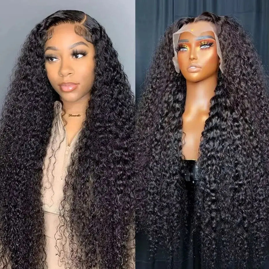 32-36 Inch Deep Wave Lace Front Wig | Brazilian Remy Human Hair | 180% Density