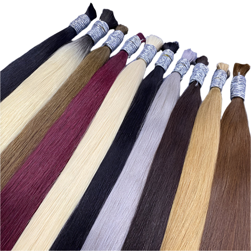 613 Human Hair Bulk | No Weft | Brazilian Remy Hair | Honey Blonde | For Braiding & Extensions