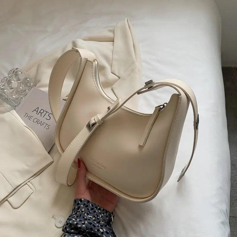 Versatile Retro Solid Color Corduroy Shoulder Bag | Fashionable HARD Crossbody Hobo Bag for Women Daily Commuting Luxegan