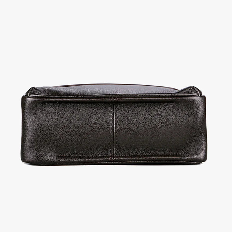Men’s Leisure Business Single Shoulder Bag | Sophisticated Polo Vertical Satchel | Trend-Forward PU Leather Inclined Crossbody | Professional High-End Messenger Bag for Daily Business & Travel Luxegan