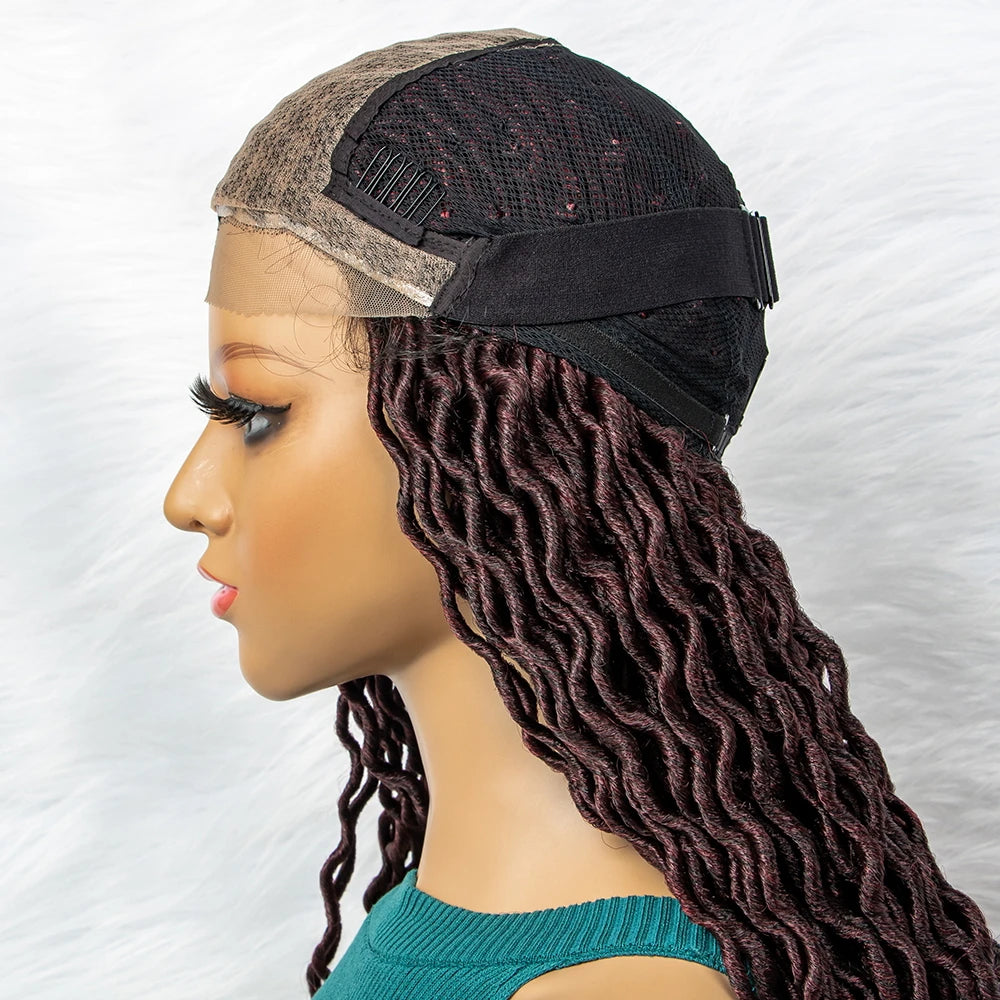 Goddess Box Braids Wig | Curly Ends | Full Lace | Crochet Hair | Black Women Luxegan