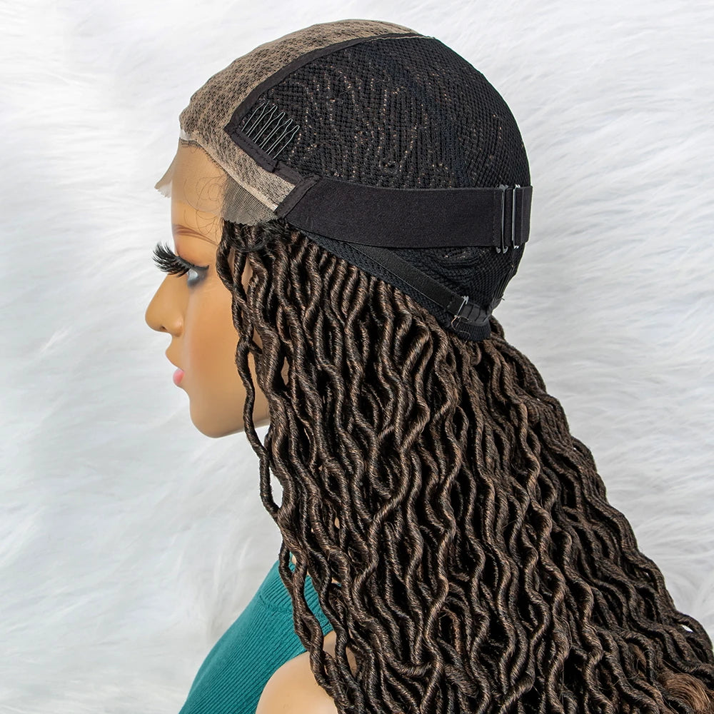 Goddess Box Braids Wig | Curly Ends | Full Lace | Crochet Hair | Black Women Luxegan