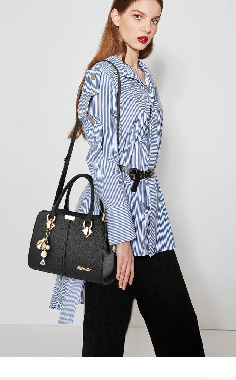 Fashionable New Women's Handbag | High-Quality Large Capacity Crossbody Bag & Classic Retro Shoulder Commuting Tote Bag Luxegan