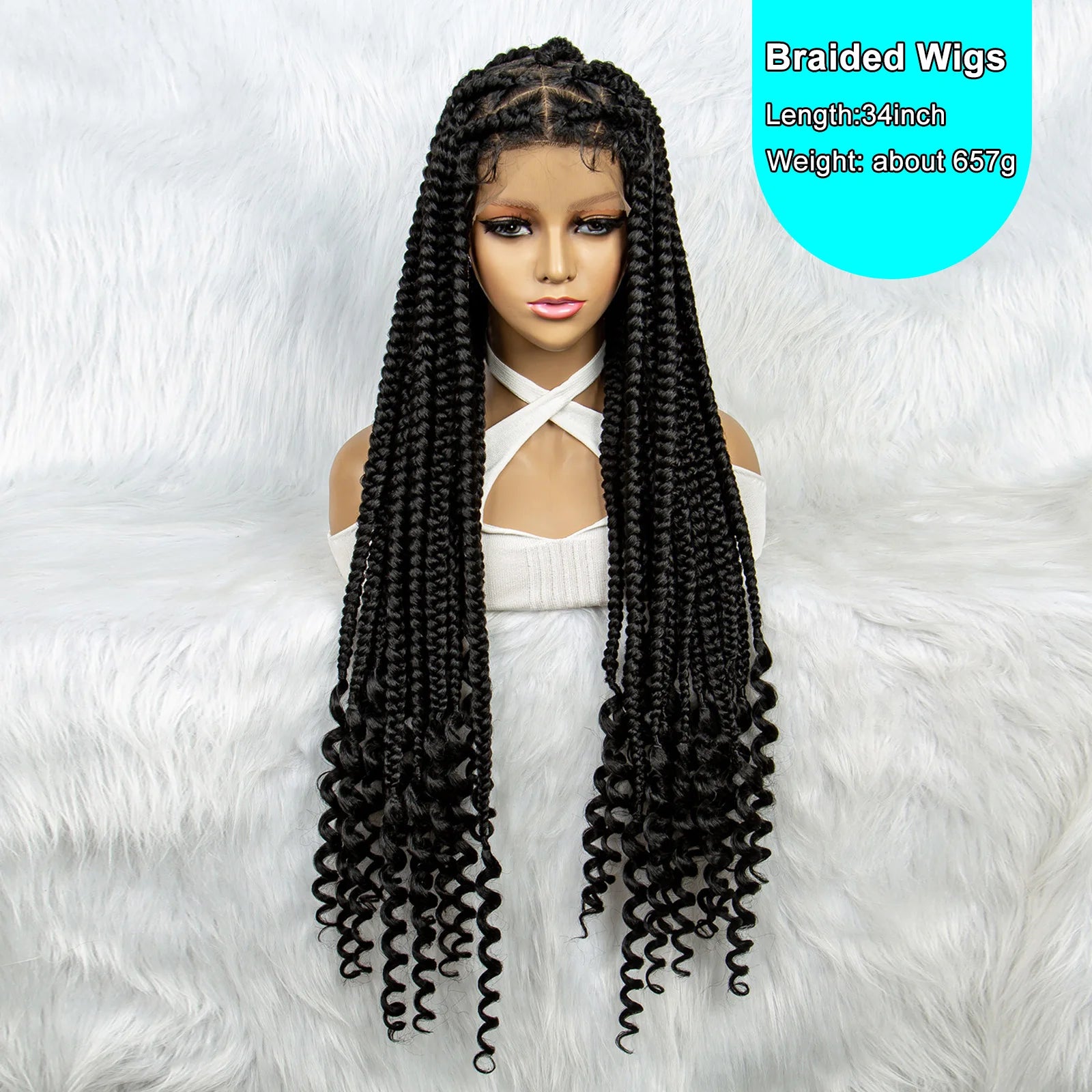 KIMA New Arrival Box Braids Wig | Full Lace Front Luxegan