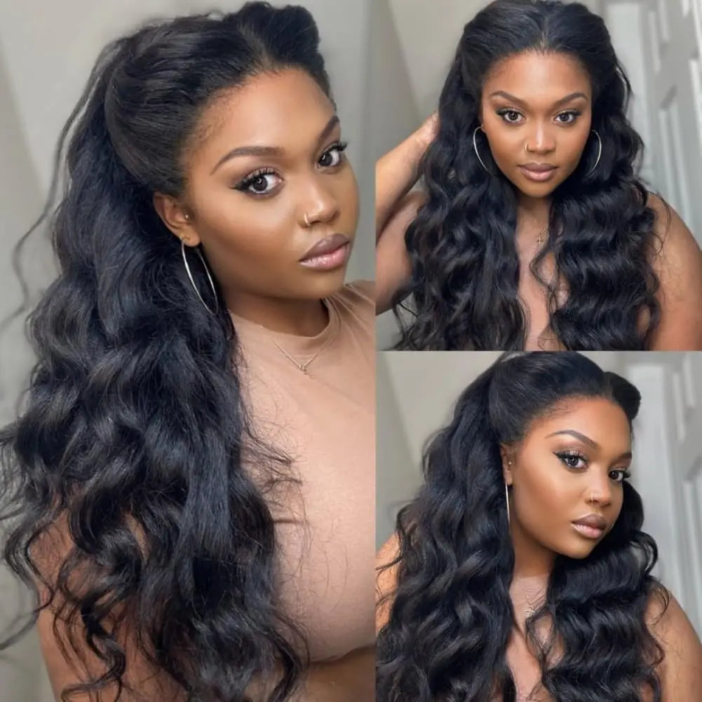 180% Density Silk Base Full Lace Human Hair Wig | Body Wave Brazilian Remy | Glueless Luxegan
