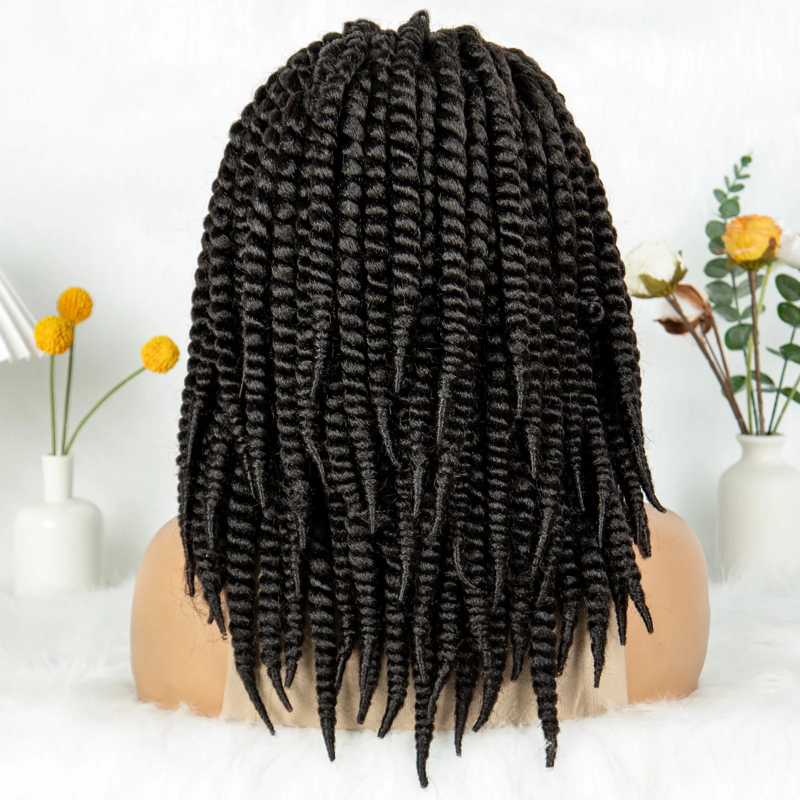 Kima Box Braids Full Lace Wig | Crochet Havana & Mambo Twists with Baby Hair Luxegan