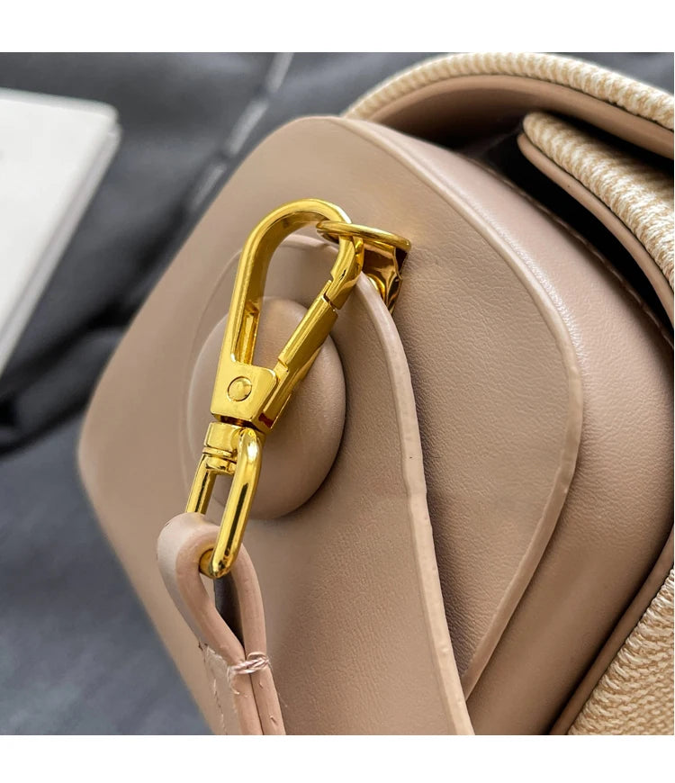 High-Grade Sense Women's Small Square Bags | Trendy Classic PU Leather Lady Commuter Shoulder Bag & Short Handle Handbags Luxegan
