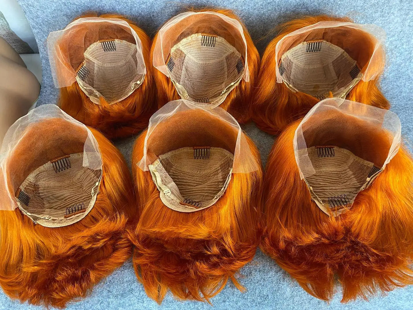 Orange Ginger Straight Bob Wig | 13x4 HD Transparent Lace Front Brazilian Human Hair (Pre-Plucked) Luxegan