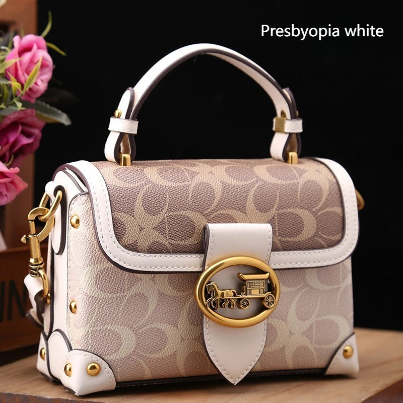 High-End Structured PVC Box Bag Luxegan