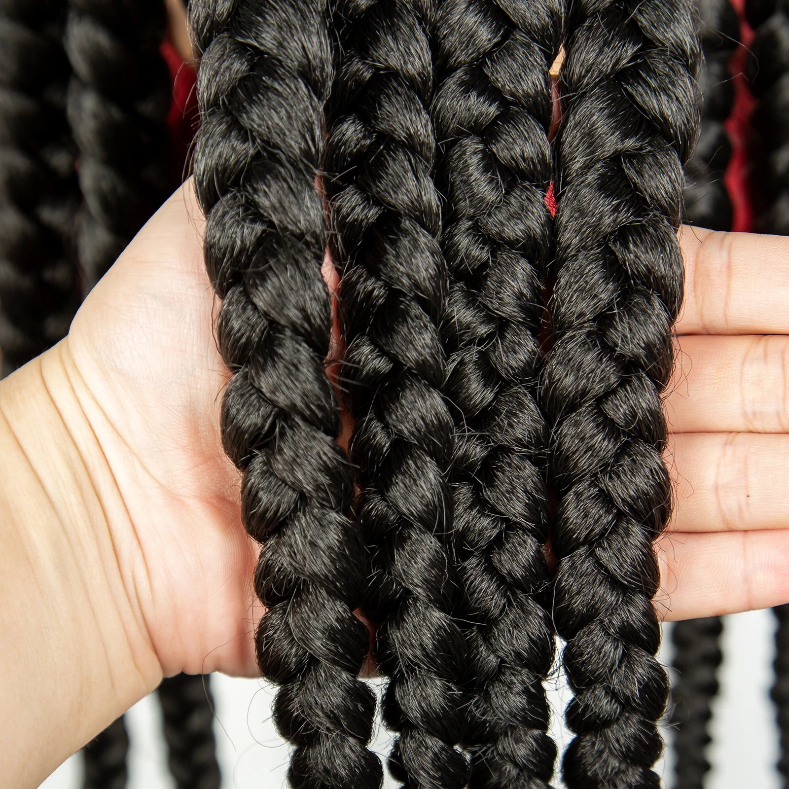 26" Natural Cornrow Braids Wig | Transparent Full Lace | Baby Hair Luxegan