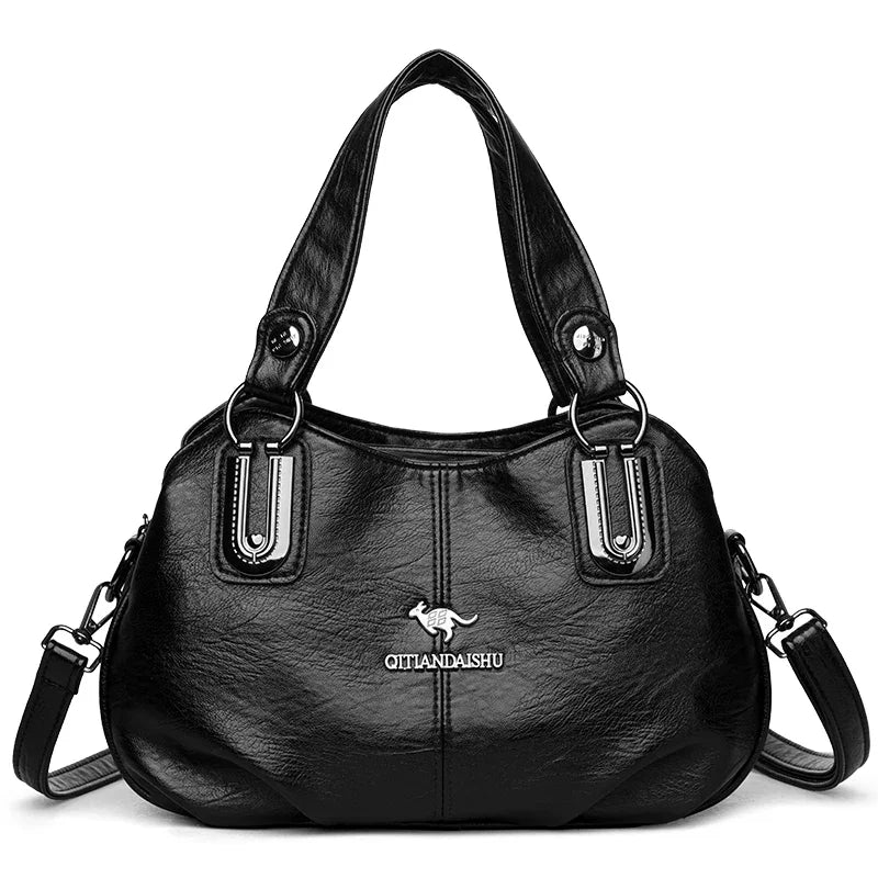 Luxury Handbags 3 Layers | Large Capacity Designer Handbags & Soft Leather Ladies Shoulder Crossbody Bag for Women (Sac) Luxegan