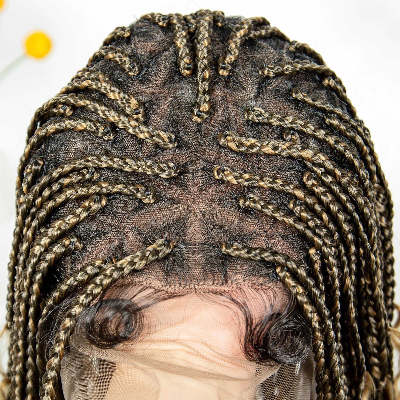Boho Triangle Knotless Box Braids Wig | Full Lace | Baby Hair | KIMA Synthetic Luxegan