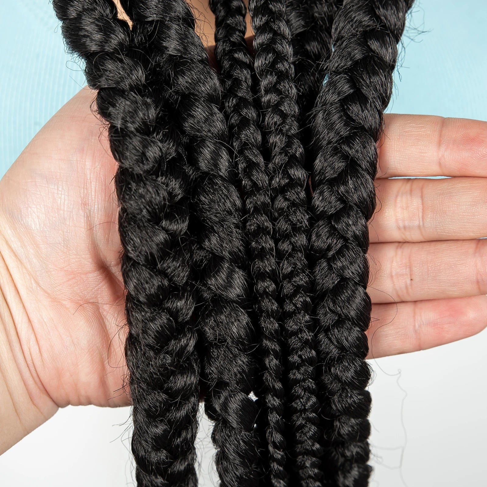 36" Full Lace Cornrow Braided Wig | Knotless Braids | Synthetic Natural Braided Lace Wig with Baby Hair for Black Women Luxegan