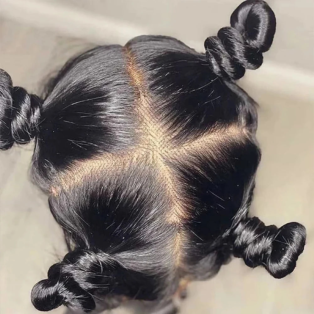 Real Full Lace Wigs 100% Human Hair for Braided Wigs Knotless Braids Straight HD Full Lace Frontal Wig Braid Wigs Preplucked Luxegan