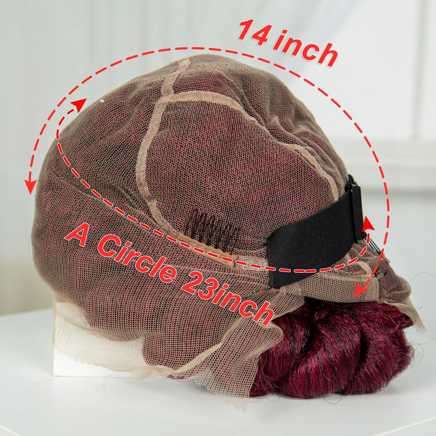 6" Short Bantu Knotless Braids Wig | 1B/30 Ombre | Full Lace Luxegan