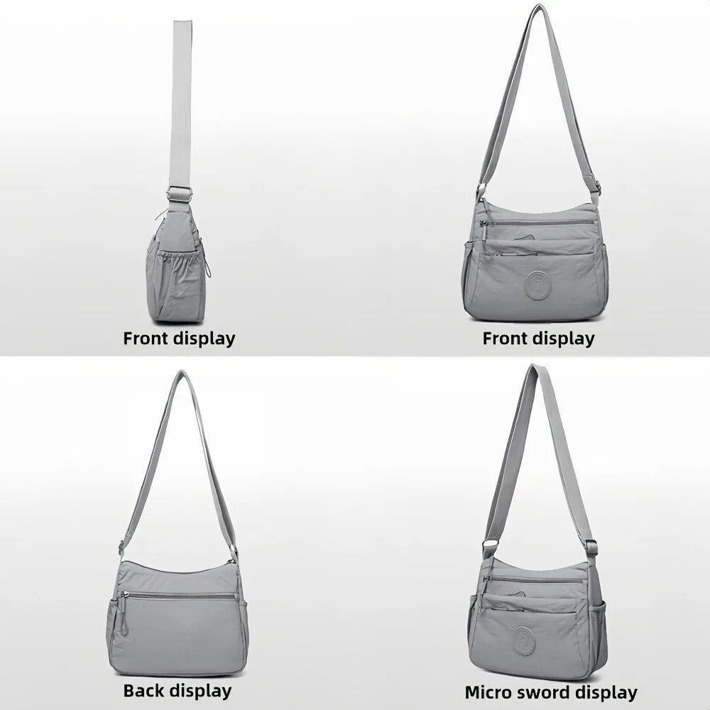 Multi-layer Casual Messenger Bag | Simple & Lightweight Commuting Mom Bag Luxegan