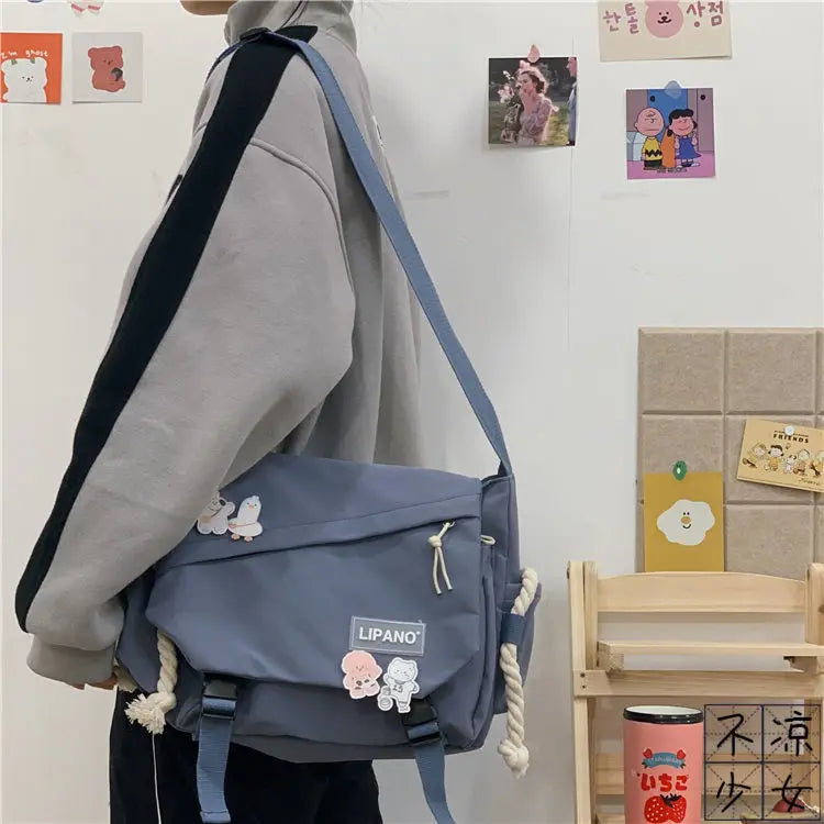 Canvas Diagonal Cross Bag | Youth Fashion Casual Shoulder Bag & Messenger Bag Luxegan