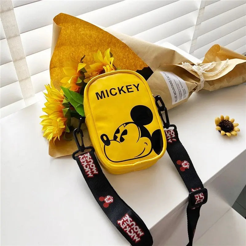 Disney Mickey Mouse Cartoon Straddle Bag | Cute Mini Fashion Boy's Coin Purse & Small Backpack for Girls & Baby Luxegan