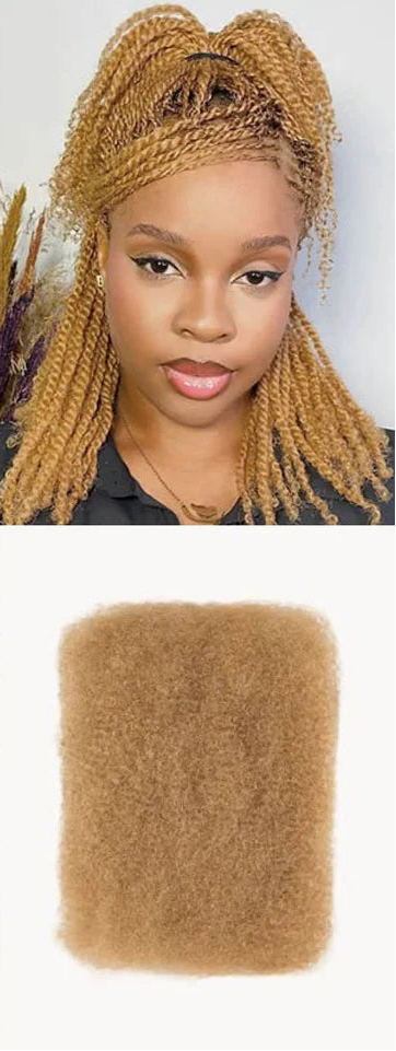 Choice Afro Kinky Bulk Human Hair | 100% Virgin Brazilian for Braids & Twists Luxegan