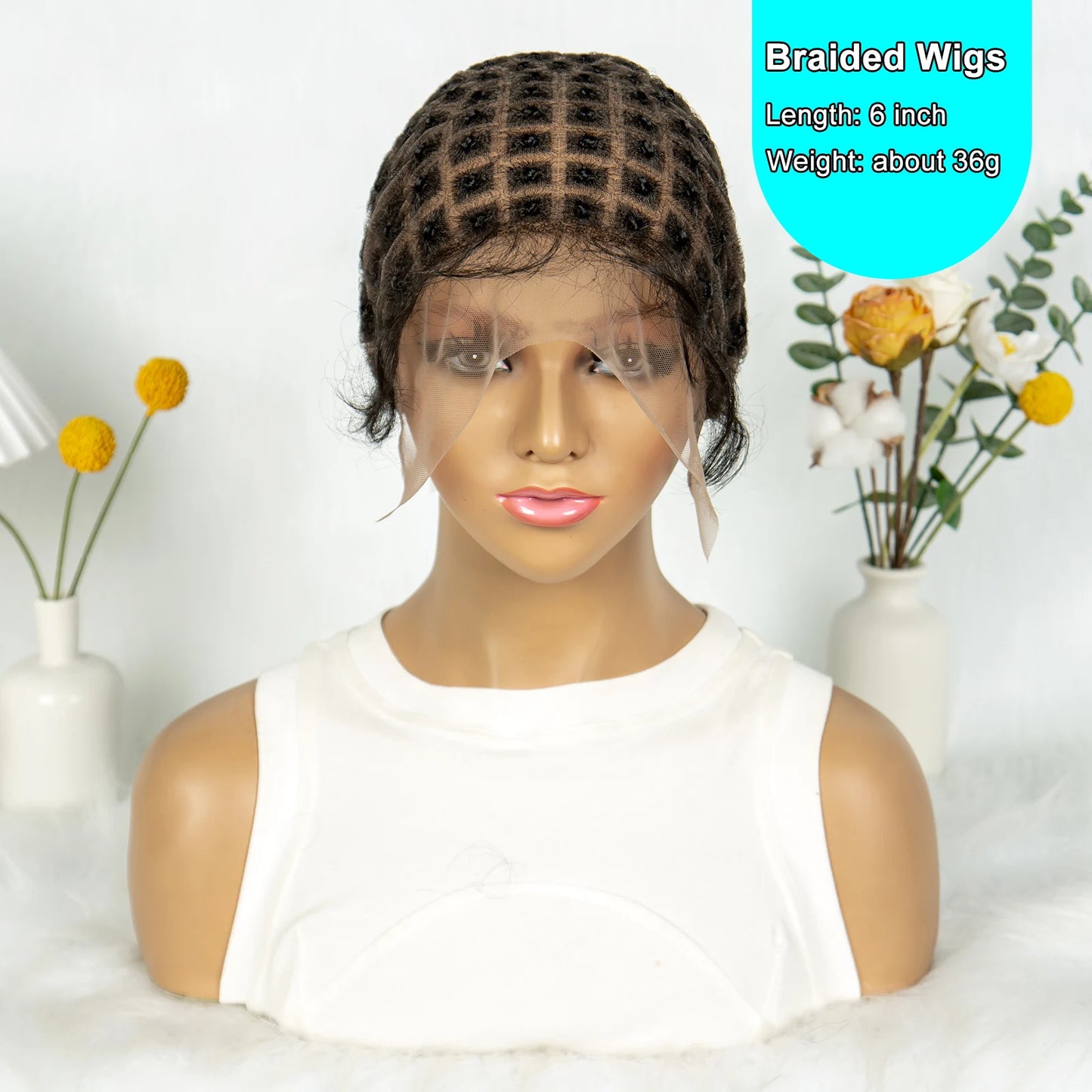 KIMA Pre-Parting Crochet Braid Mesh Cap | Boho Style | Baby Hair Feature Luxegan