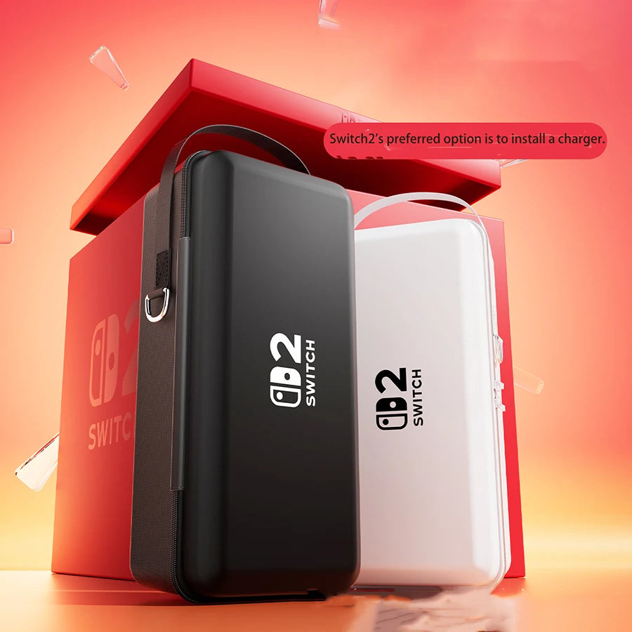 New For Nintendo Switch 2 Storage Bag with OLED Protective Cover | Large Capacity Portable Hard Shell Bracket Bag Luxegan