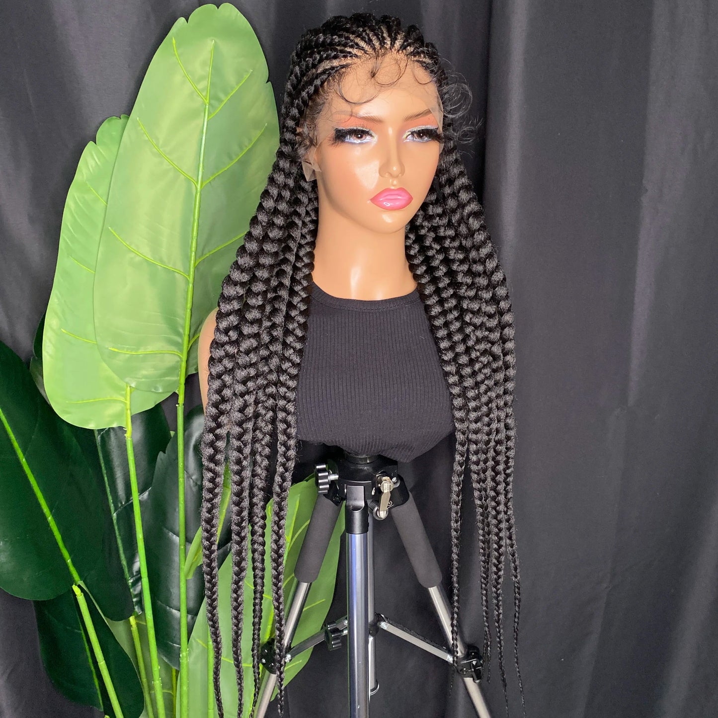 Lightweight Full Lace Box Braided Wig | Baby Hair | Synthetic Cornrows | Black Women Luxegan