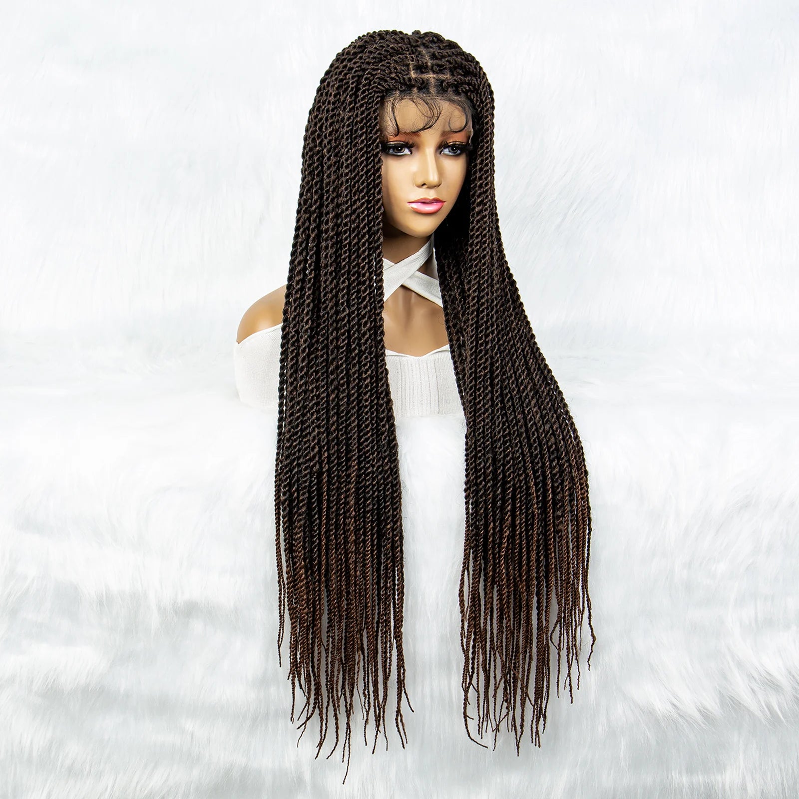 Full Lace Frontal Dreadlocks Wig | Twisted Hair & Baby Hair Luxegan