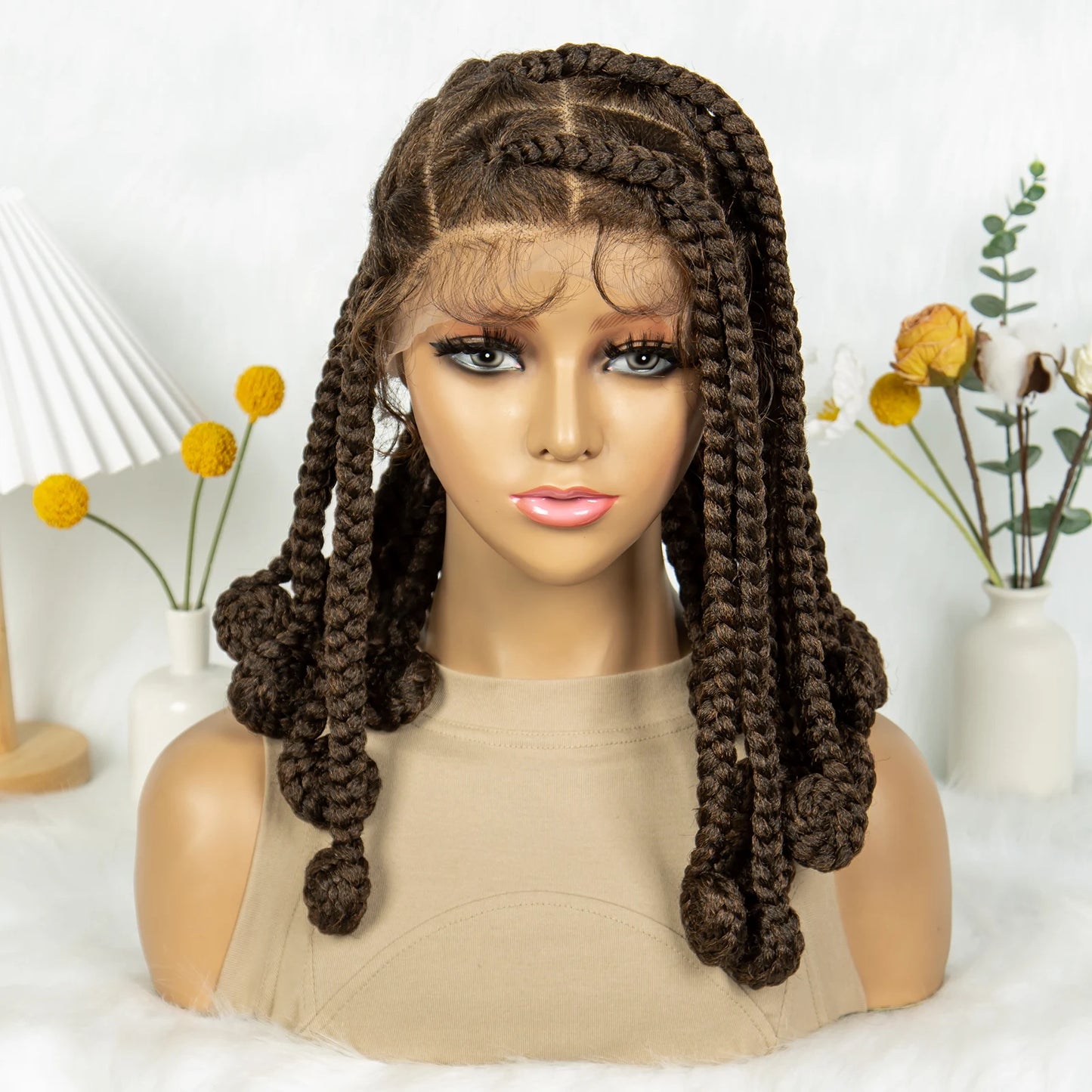 KIMA Chunky Knotless Bantu Box Braids Wig | Full Lace Luxegan