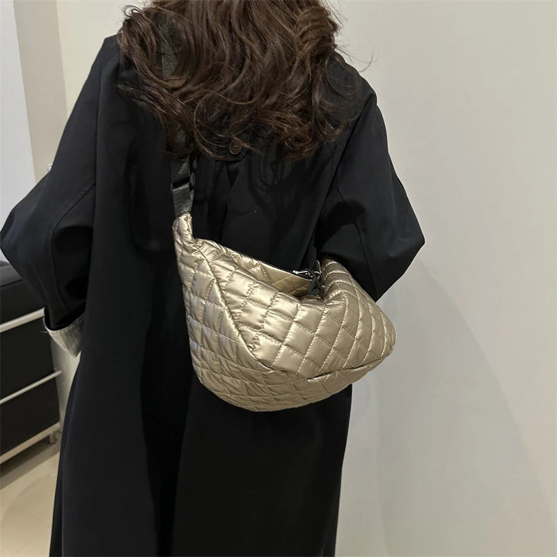 Space Cotton Shoulder Bag | Fashion Square Bag & Crossbody Bag Luxegan