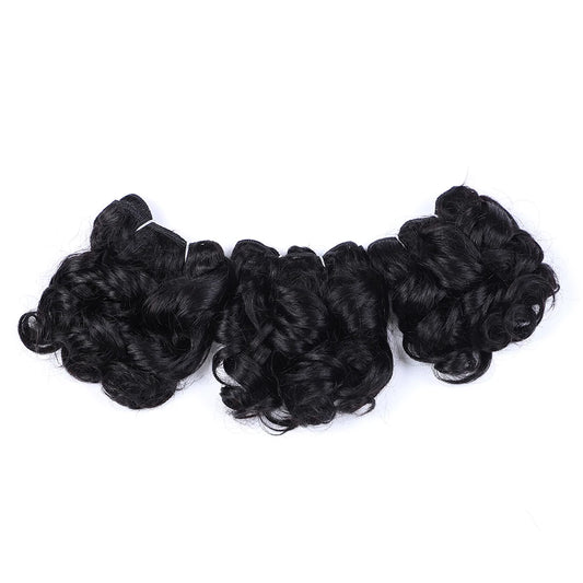 Brazilian Jerry Curly Human Hair Bundles | Natural Romance Curl Remy Weave (100g) Luxegan