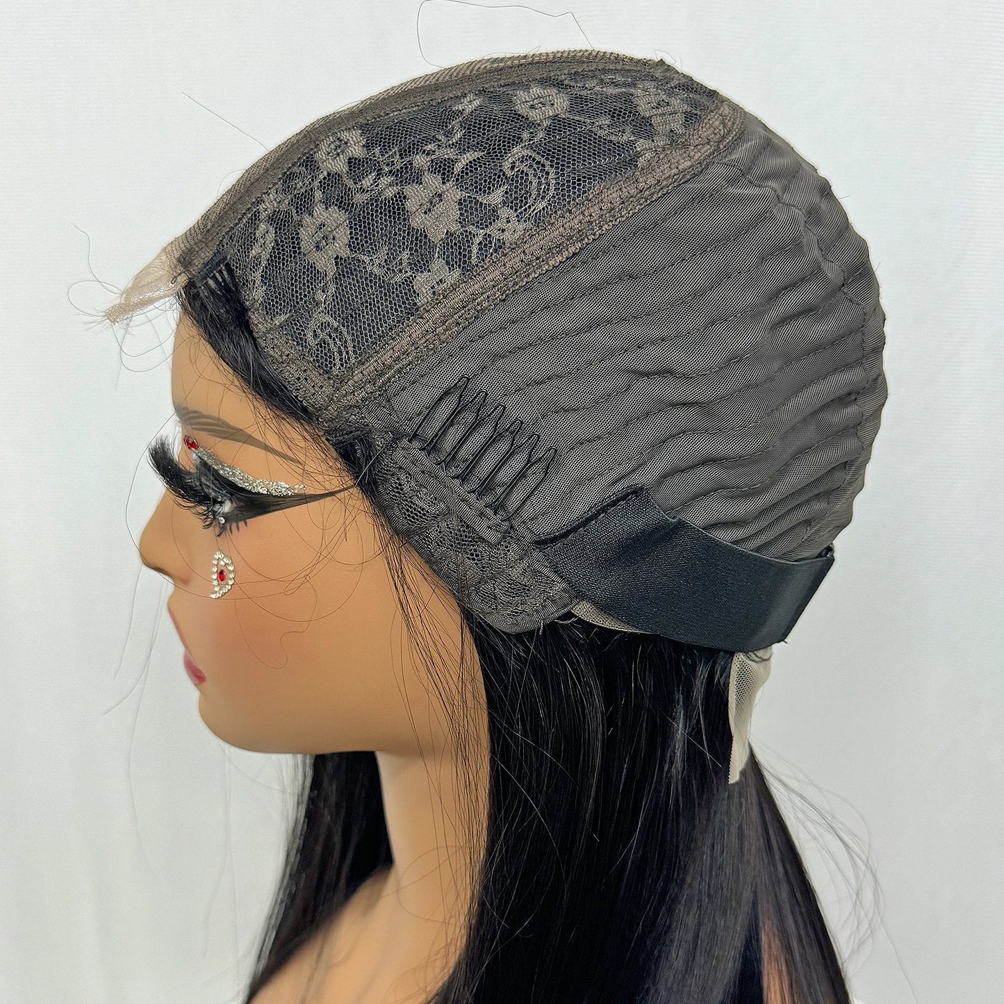 2x6 HD Lace Closure Wig 16A Double Drawn Raw Vietnamese Human Hair Wig 1BT4 Color Bone Straight Human Hair Wig for Black Women