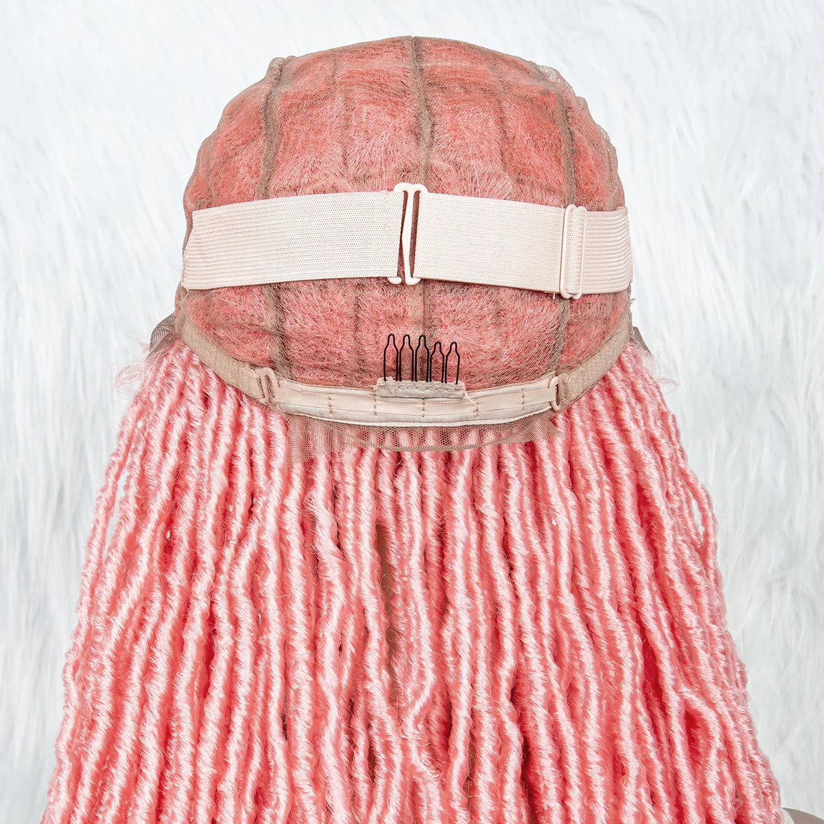 Pink & Blue Braided Wig | Full Lace Butterfly Locs & Dreadlocks