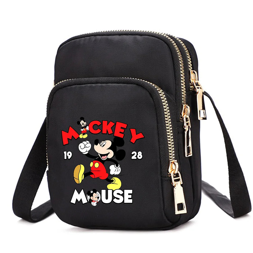 Mickey & Minnie Mouse Shoulder Bag | Cartoon Crossbody Handbag Luxegan